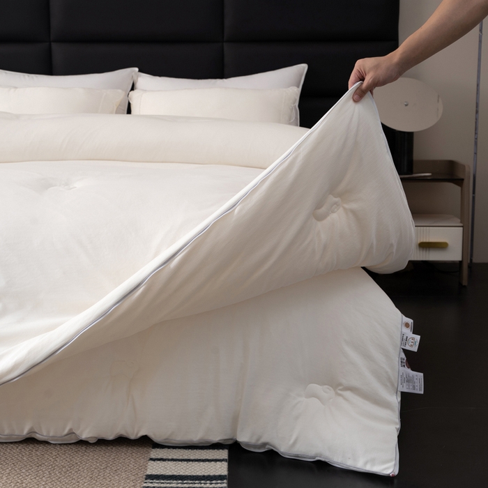 91家纺网 家纺一手货源 找家纺 （总）棉乐町家居 2025新款100%澳洲绵羊绒子母被