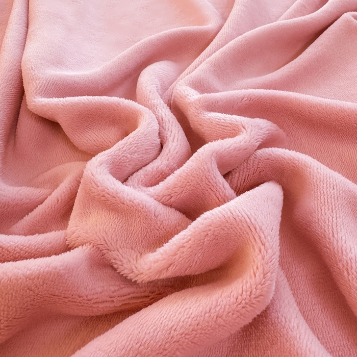 91家纺网 家纺一手货源 找家纺 金盛纺 2024新款牛奶绒纯色单床单 花粉