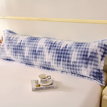 91家纺网 家纺一手货源 找家纺 芯宜佳 2024新款高克重泡泡牛奶绒长枕套 油画兰