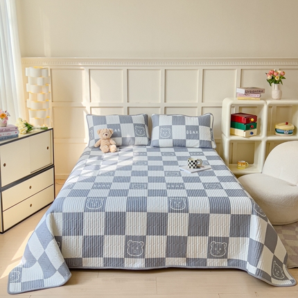 91家纺网 家纺一手货源 找家纺 （总）金丝鸟 2024新款全棉纯棉加牛奶绒夹棉加绒床盖