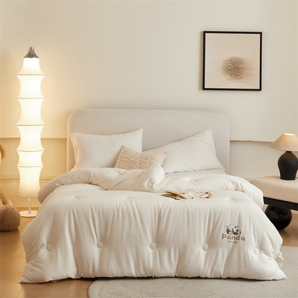 91家纺网 家纺一手货源 找家纺 （总）头等舱 2025新款双层纱全棉A类20大豆抗菌秋冬被