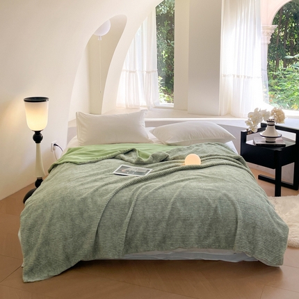 91家纺网 家纺一手货源 找家纺 久云居 2024新款580克兔毛毛毯盖毯 绿野仙踪-毛毯