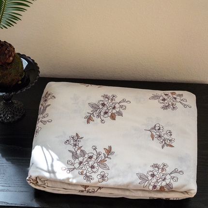 华超针织 2024新款天竺棉印花单被套 小苍兰