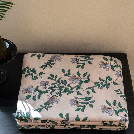 华超针织 2024新款天竺棉印花单被套 夜来香