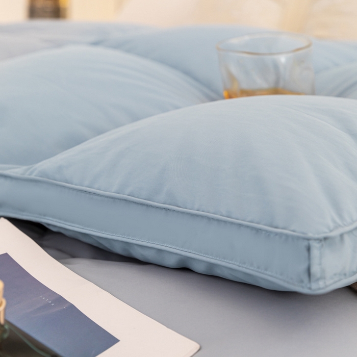 91家纺网 家纺一手货源 找家纺 （总）颐羽达 厂家糯棉烫画单层羽绒被壳 新款自充绒鹅绒被半成品立体微磨毛款