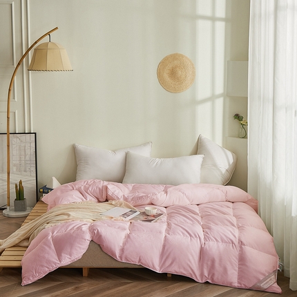 91家纺网 家纺一手货源 找家纺 （总）颐羽达 加工定制60s全棉双层提花鹅绒被被壳 自充绒羽绒被半成品被壳