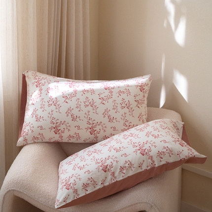 华超针织 2024新款全棉天竺棉印花单枕套 半亩花田白