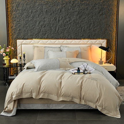 91家纺网 家纺一手货源 找家纺 （总）小时代家纺 2025新款纯棉贡缎提花夹棉床盖四件套