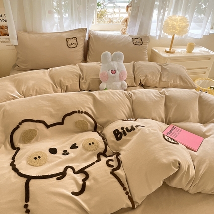 91家纺网 家纺一手货源 找家纺 （总）优卡迪家纺馆 2024新款锦棉毛巾绣四件套【下载文件夹包含买家秀】