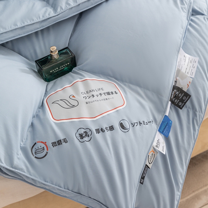 91家纺网 家纺一手货源 找家纺 （总）颐羽达 厂家糯棉烫画单层羽绒被壳 新款自充绒鹅绒被半成品立体微磨毛款