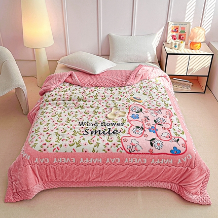 91家纺网 家纺一手货源 找家纺 （总）源舜家纺  2025新款云貂绒豆豆被冬被