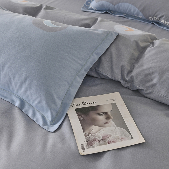 91家纺网 家纺一手货源 找家纺 大吉 2024新款全棉磨毛单枕套 晚安