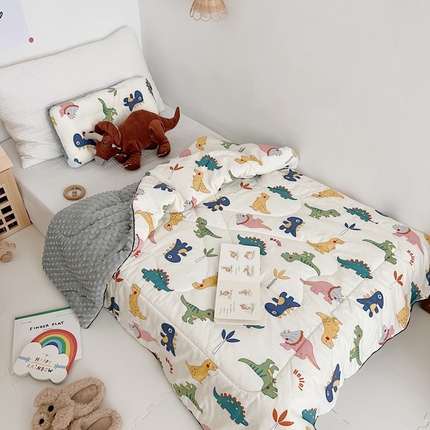 91家纺网 家纺一手货源 找家纺 （总）吉咪兔 24年新款幼儿园卡通全棉豆豆被冬季纯棉儿童豆豆毯加厚棉被安抚秋冬宝宝被子