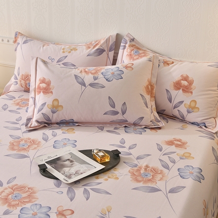 大吉 2024新款全棉磨毛单枕套 花田