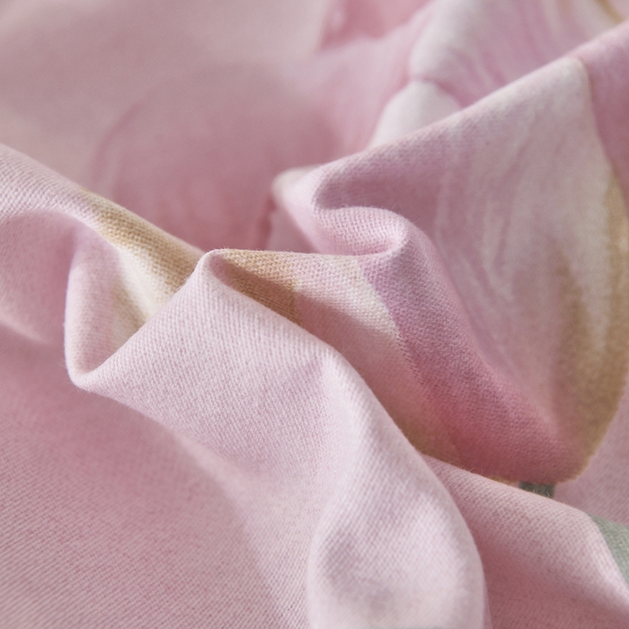 91家纺网 家纺一手货源 找家纺 大吉 2024新款全棉磨毛单枕套 郁金香