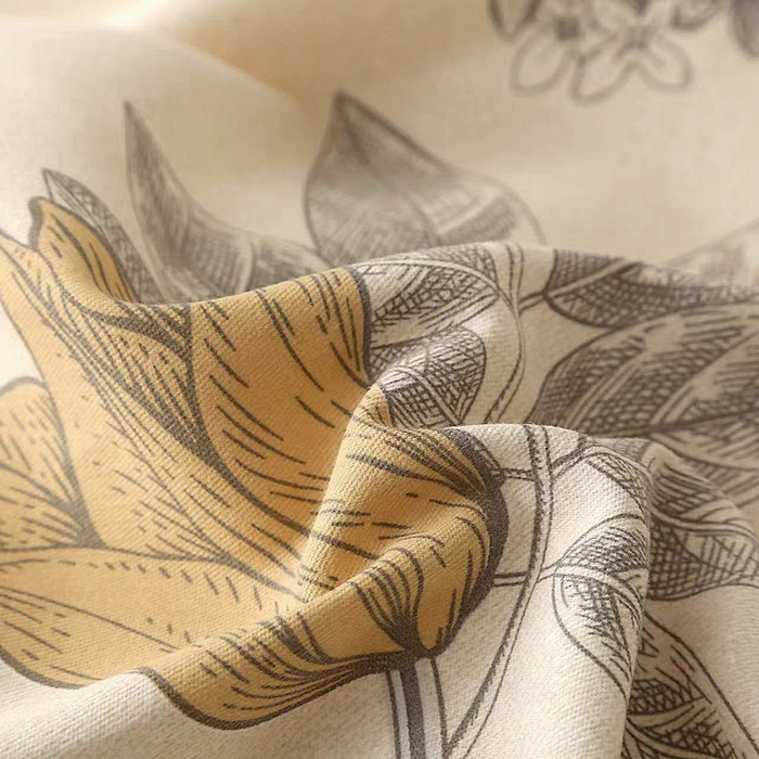 91家纺网 家纺一手货源 找家纺 大吉 2024新款全棉磨毛单枕套 花叶