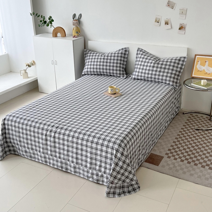 91家纺网 家纺一手货源 找家纺 大吉 2024新款全棉磨毛单枕套 布莱克