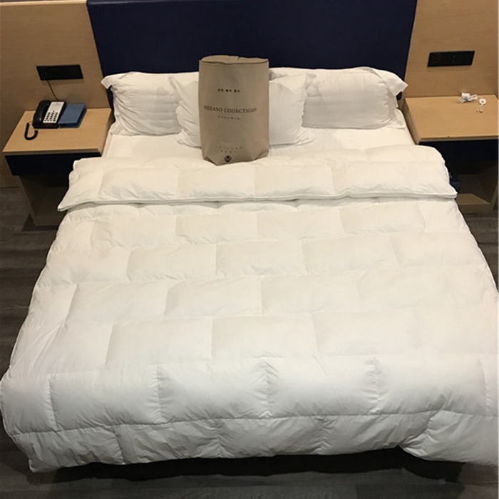 91家纺网 家纺一手货源 找家纺 （总）颐羽达 厂家供应纯色长城格羽绒被被壳 酒店宾馆立衬自充绒羽绒被被套