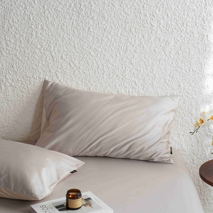91家纺网 家纺一手货源 找家纺 丽笙 2024新款100S长绒棉纯棉懒宝儿单品枕套 托斯卡纳灰
