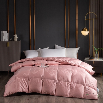 91家纺网 家纺一手货源 找家纺 （总）颐羽达 定制木本提花贡缎双层立体羽绒被半成品被套防钻绒鹅绒被被壳