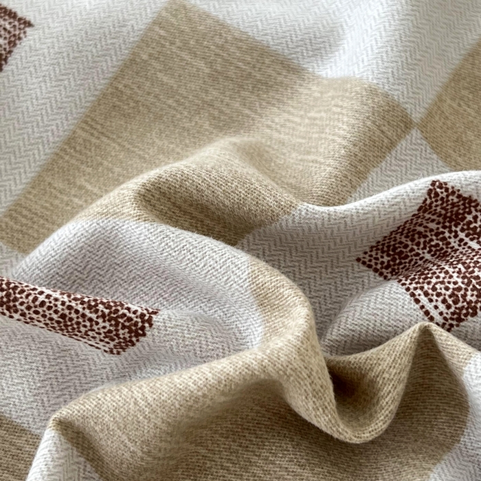 91家纺网 家纺一手货源 找家纺 大吉 2024新款全棉磨毛单枕套 棋盘格