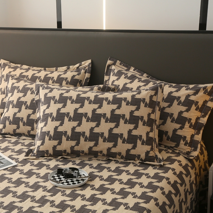 91家纺网 家纺一手货源 找家纺 大吉 2024新款全棉磨毛单枕套 墨菲