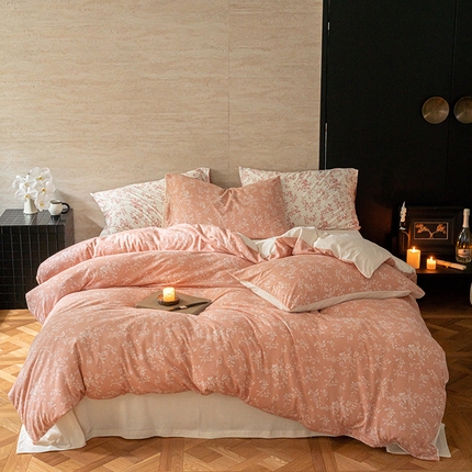 91家纺网 家纺一手货源 找家纺 （总）华超针织 2024新款全棉天竺棉印花四件套系列