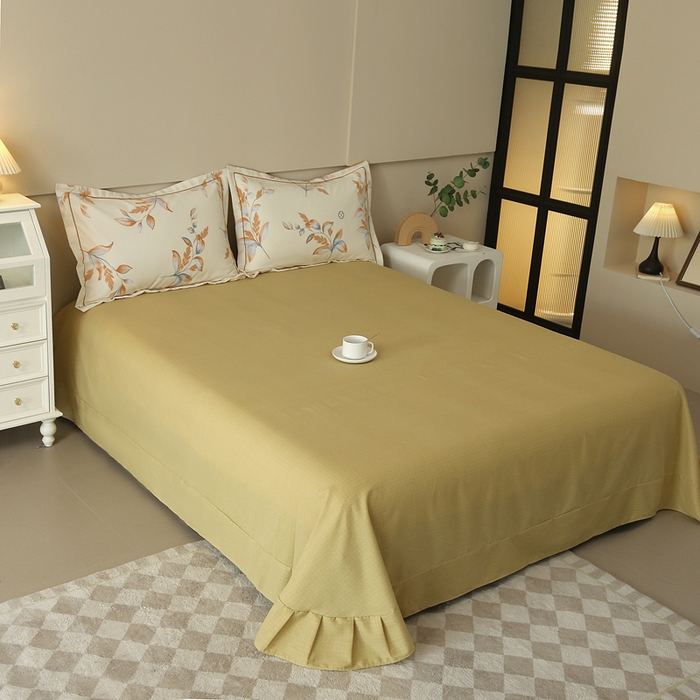 91家纺网 家纺一手货源 找家纺 大吉 2024新款全棉磨毛单枕套 大麦