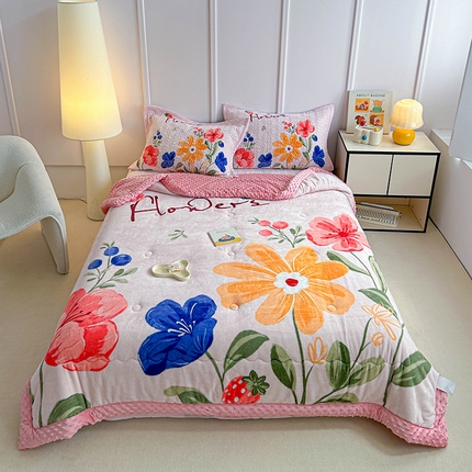 91家纺网 家纺一手货源 找家纺 （总）源舜家纺  2025新款云貂绒豆豆被冬被