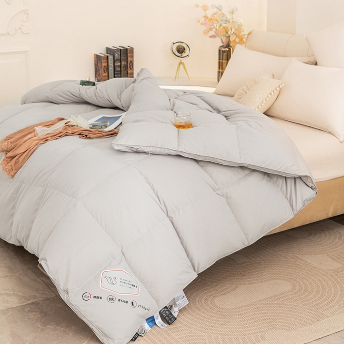 91家纺网 家纺一手货源 找家纺 （总）颐羽达 厂家糯棉烫画单层羽绒被壳 新款自充绒鹅绒被半成品立体微磨毛款