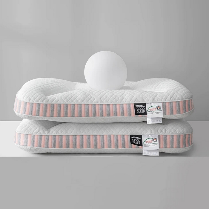 91家纺网 家纺一手货源 找家纺 金牛枕芯 2024新款spa深睡记忆枕枕头枕芯分区护颈枕42*68cm 轻盈粉