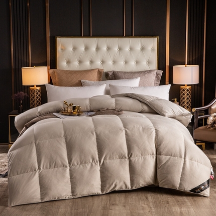 91家纺网 家纺一手货源 找家纺 （总）厂家100支全棉贡缎大提花双层鹅绒被壳 防钻绒羽绒被半成品内胆芯