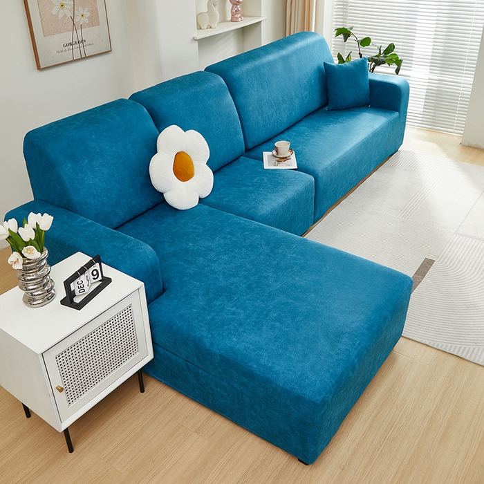 91家纺网 家纺一手货源 找家纺 2024新款防水皮革全包沙发套松紧款 衫绿