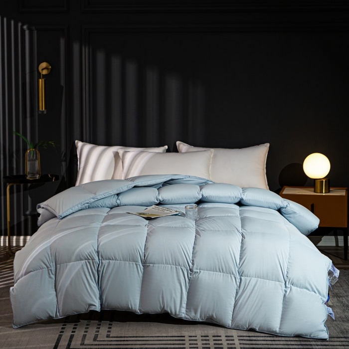 91家纺网 家纺一手货源 找家纺 （总）80S天丝羽绒被壳自充绒内胆半成品专用被罩自制面料单层被壳