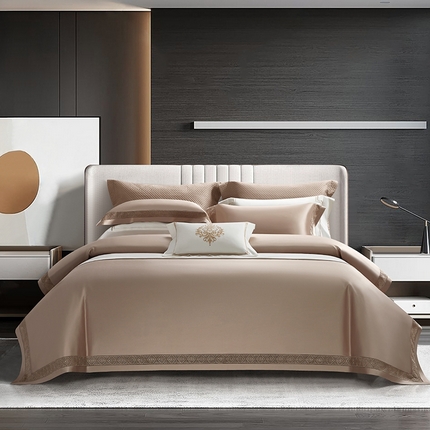 91家纺网 家纺一手货源 找家纺 （总）赫本真丝馆（珍丝纺） 2025新款140支匹马棉四件套-奥兰多系列