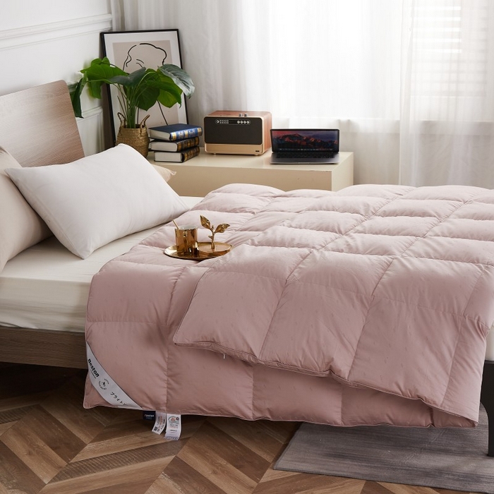 91家纺网 家纺一手货源 找家纺 （总）120支全棉羽绒被壳单层防钻绒自充绒被壳提花纯棉半成品被套批发