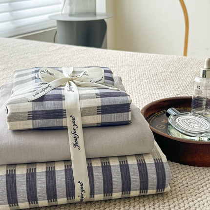 91家纺网 家纺一手货源 找家纺 （总）一比一家纺 2025新款全棉母婴级抗菌有氧全棉双层纱亲肤全棉小清新印花三件套四件套