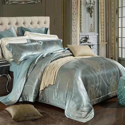 91家纺网 家纺一手货源 找家纺 （总）赫本真丝馆（珍丝纺） 2025新款真丝天丝交织双丝四件套