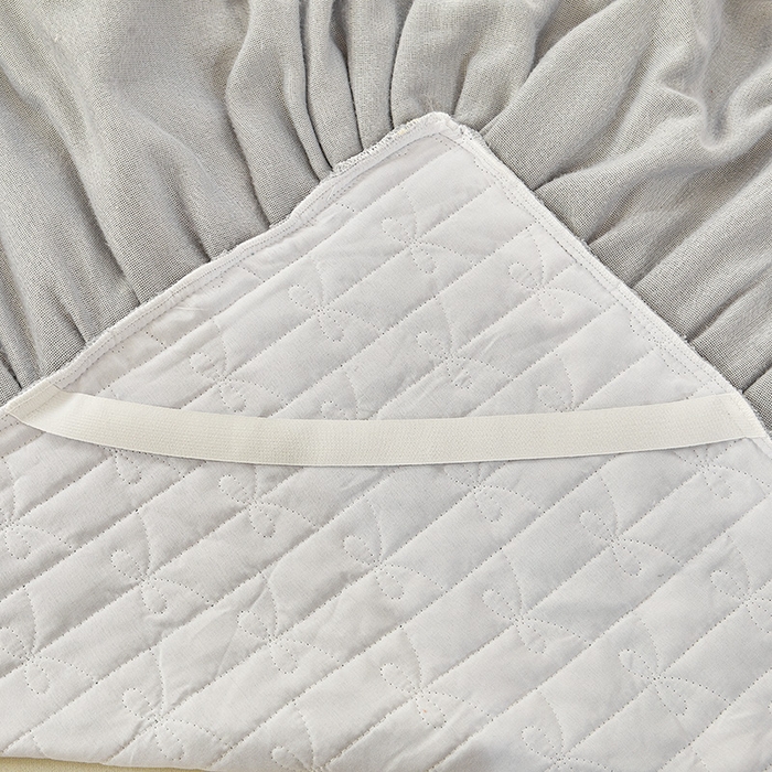 91家纺网 家纺一手货源 找家纺 2024新款加厚牛奶绒蕾丝刺绣床裙四件套-莫奈花园系列 莫奈花园-高级灰