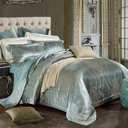 91家纺网 家纺一手货源 找家纺 （总）赫本真丝馆（珍丝纺） 2025新款真丝天丝交织双丝四件套