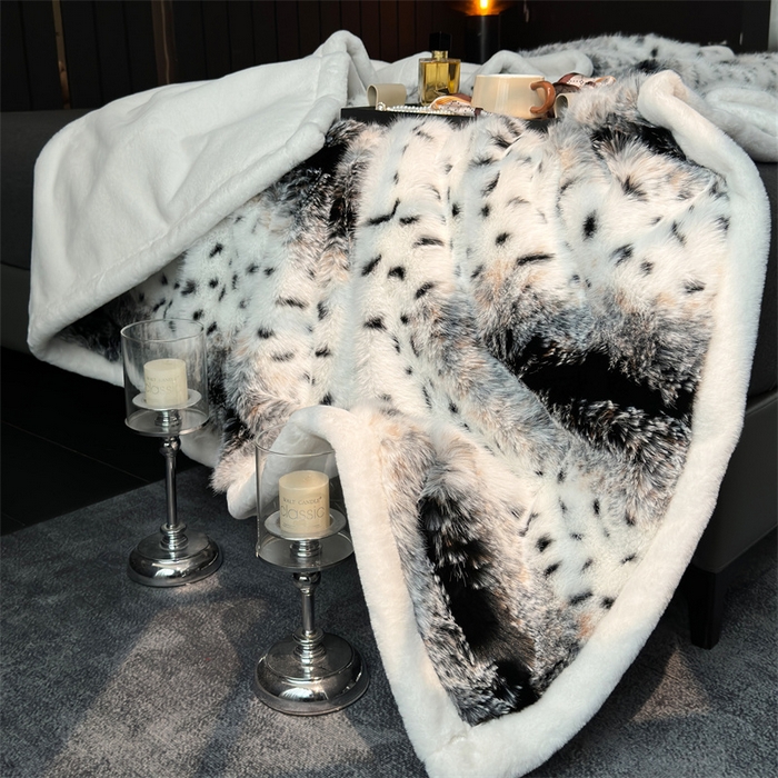 91家纺网 家纺一手货源 找家纺 凯轩毛毛毯毯子网销专供 2024新款仿皮草轻毛毛毯毯子-魅影系列 绮梦