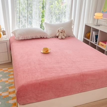 91家纺网 家纺一手货源 找家纺 （总）青螺家纺 2024新款加厚200克高克重保暖爆款纯色床单床笠单品直播礼品