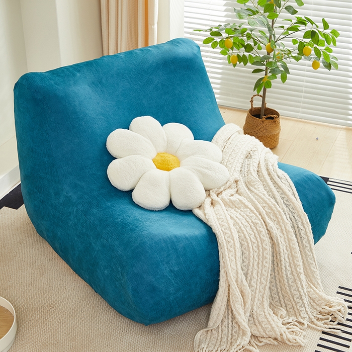 91家纺网 家纺一手货源 找家纺 2024新款防水皮革懒人沙发套 衫绿