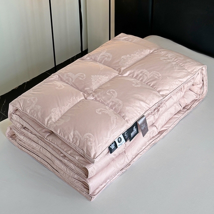 91家纺网 家纺一手货源 找家纺 （总）全棉双层大提花羽绒被壳自充绒内胆套半成品提花被套专用被罩自制