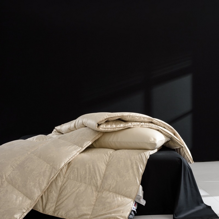 91家纺网 家纺一手货源 找家纺 （总）180支高密大提花防钻绒全棉羽绒被壳 纯棉自充绒半成品被套批发