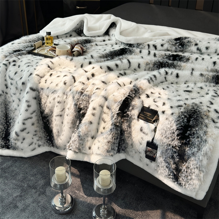 91家纺网 家纺一手货源 找家纺 凯轩毛毛毯毯子网销专供 2024新款仿皮草轻毛毛毯毯子-魅影系列 绮梦