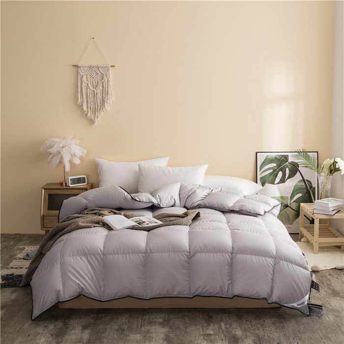 91家纺网 家纺一手货源 找家纺 （总）80全棉柔赛丝织带羽绒被壳自充绒半成品防钻绒毛被芯内胆布料厂家