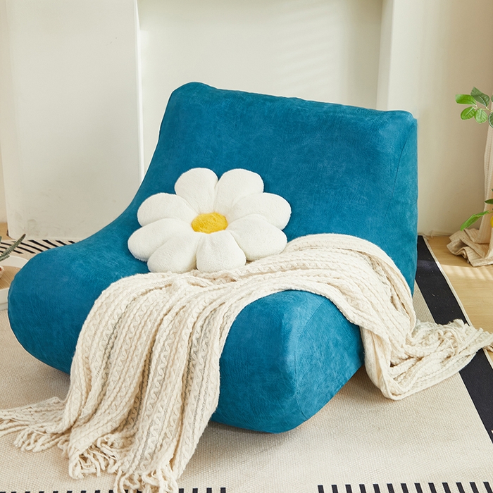 91家纺网 家纺一手货源 找家纺 2024新款防水皮革懒人沙发套 衫绿