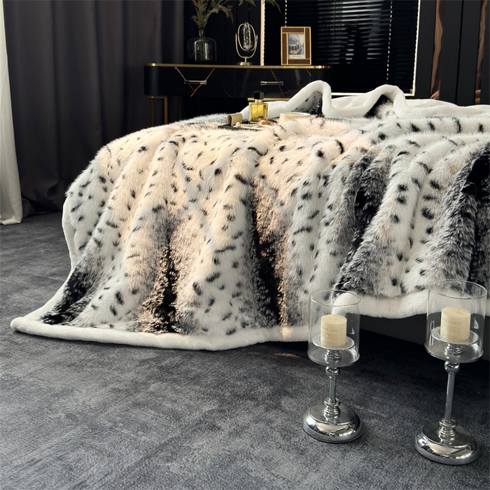 91家纺网 家纺一手货源 找家纺 凯轩毛毛毯毯子网销专供 2024新款仿皮草轻毛毛毯毯子-魅影系列 绮梦