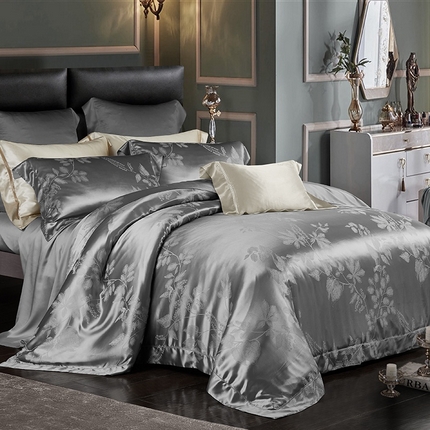 91家纺网 家纺一手货源 找家纺 （总）赫本真丝馆（珍丝纺） 2025新款真丝天丝交织双丝四件套